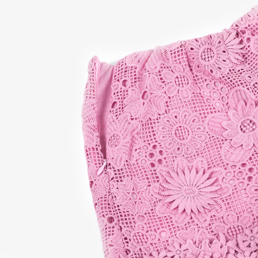 BCBGMAXAZRIA-Розовые кружевные шорты для девочек | Childrensalon Outlet