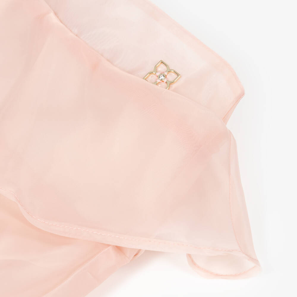 BCBGMAXAZRIA-Girls Pink Organza Tiered Ruffle Skirt | Childrensalon Outlet