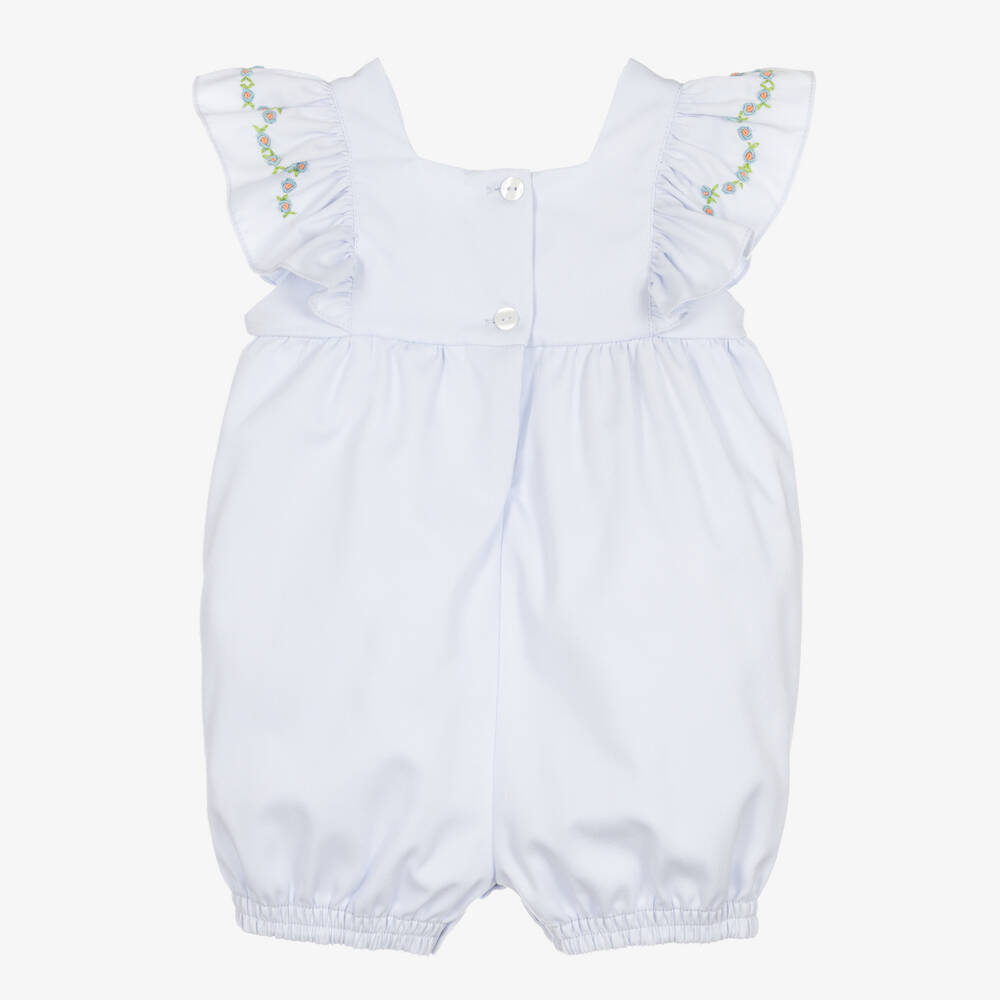 بياتريس آند جورج-بودي سوت تطريز سموكينغ مزيج قطن لون أزرق للمولودات | Childrensalon Outlet