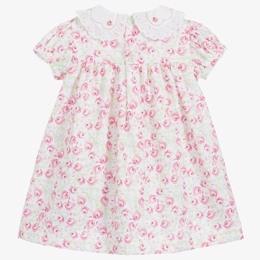 Beatrice & George-Розовое хлопковое платье с трусиками | Childrensalon Outlet