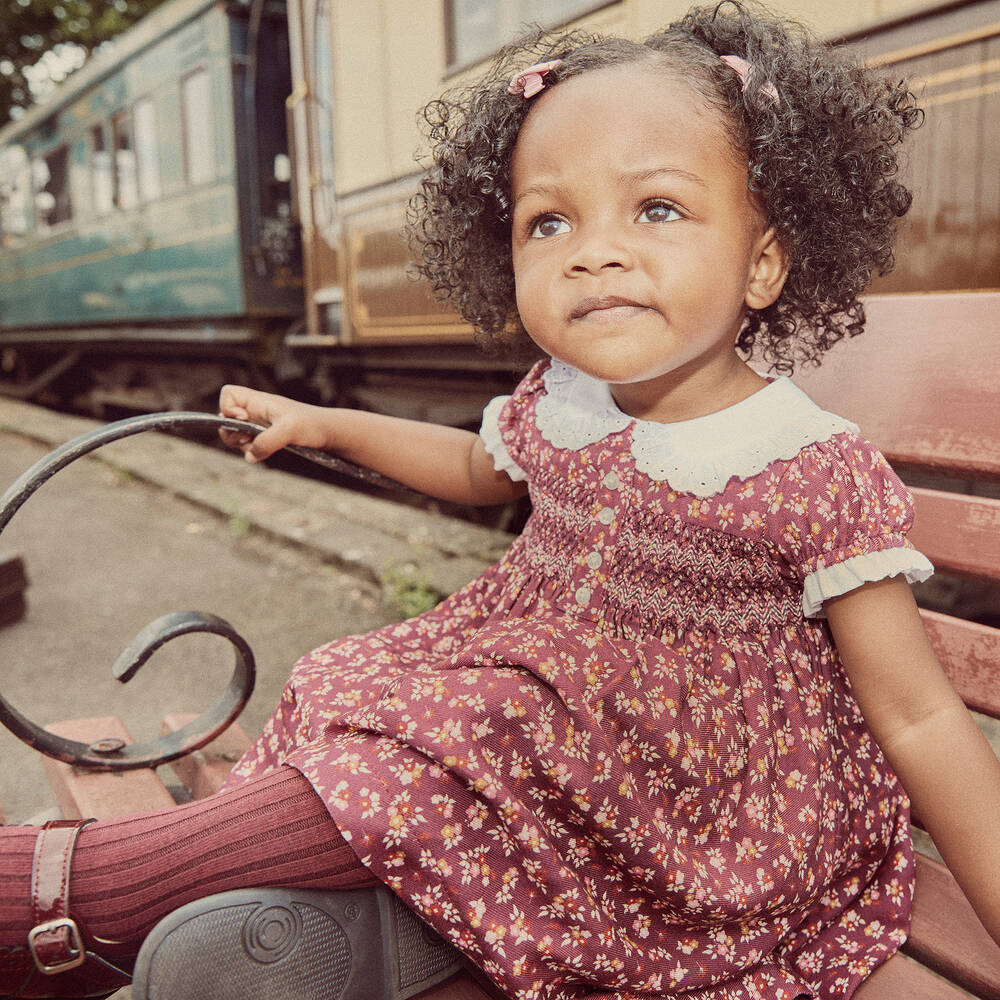 Little girls smocked dresses clearance