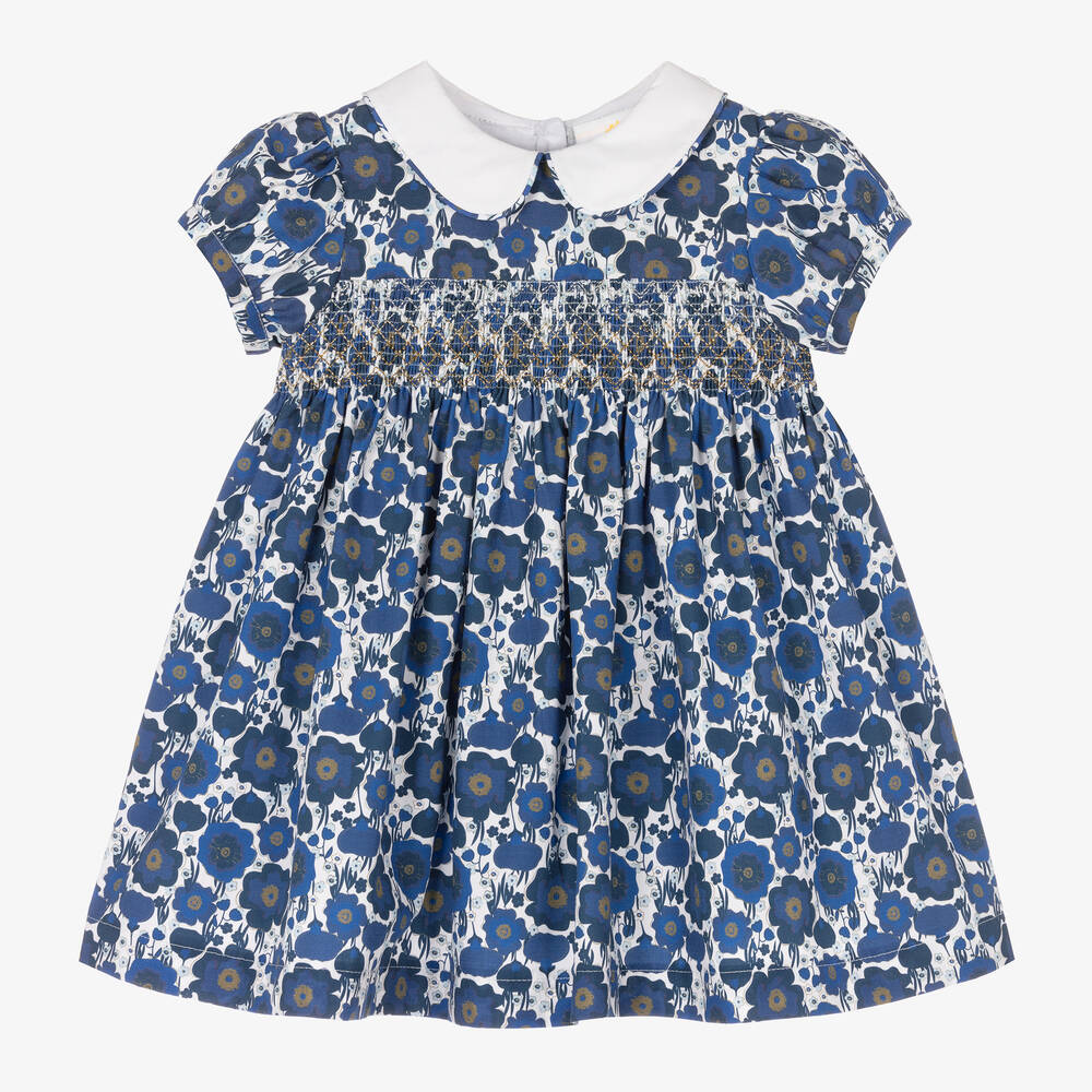 Beatrice & George X Childrensalon - Robe imprimée à smocks Sybil bébé | Childrensalon