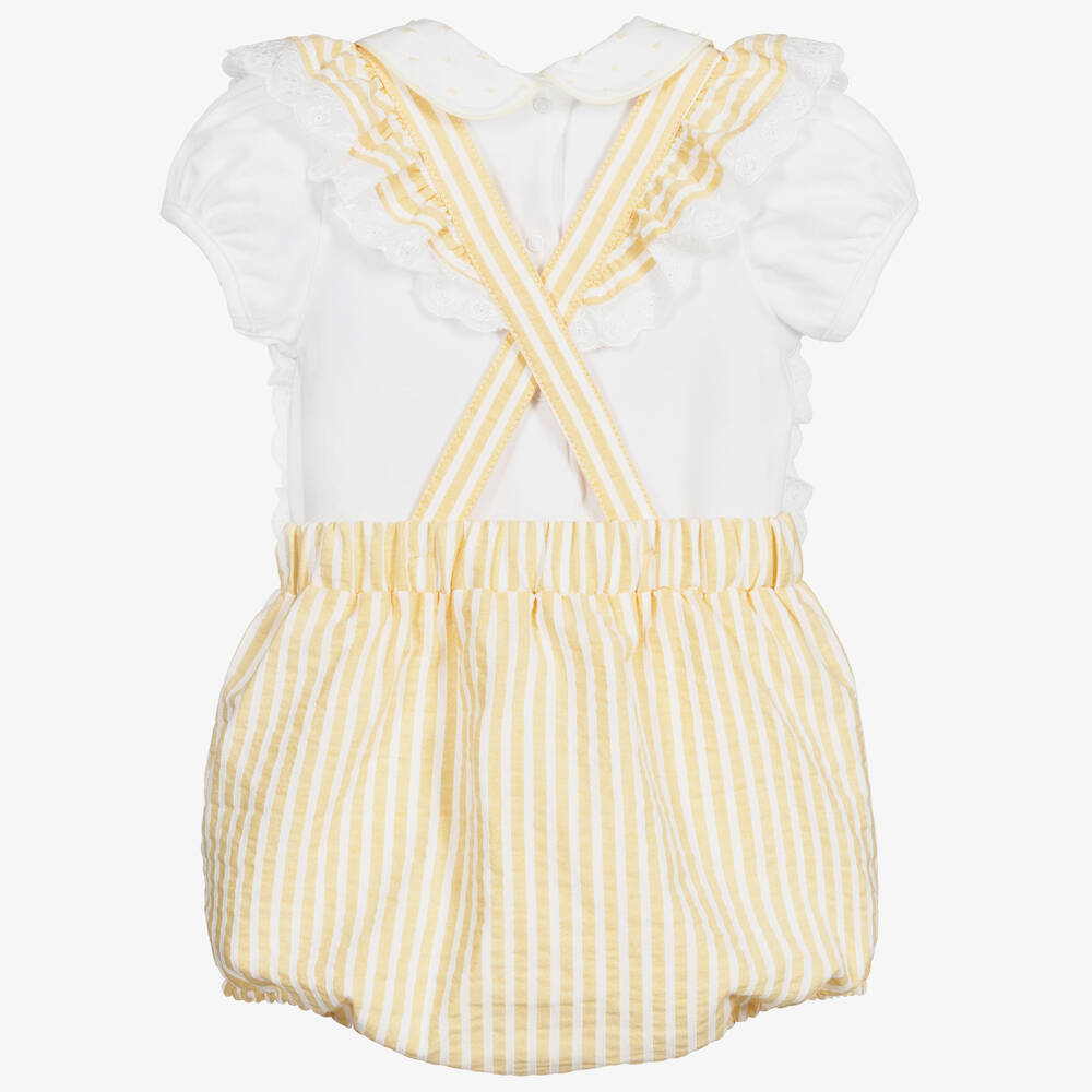 Beatrice & George-Топ с желтым песочником для малышек | Childrensalon Outlet