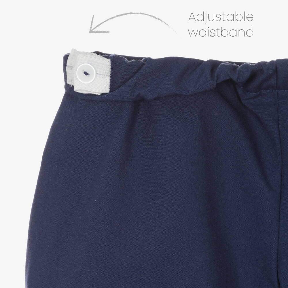 بياتريس آند جورج-بِدلة رسمية أطفال ولادي  قطن لون أبيض وكحلي | Childrensalon Outlet