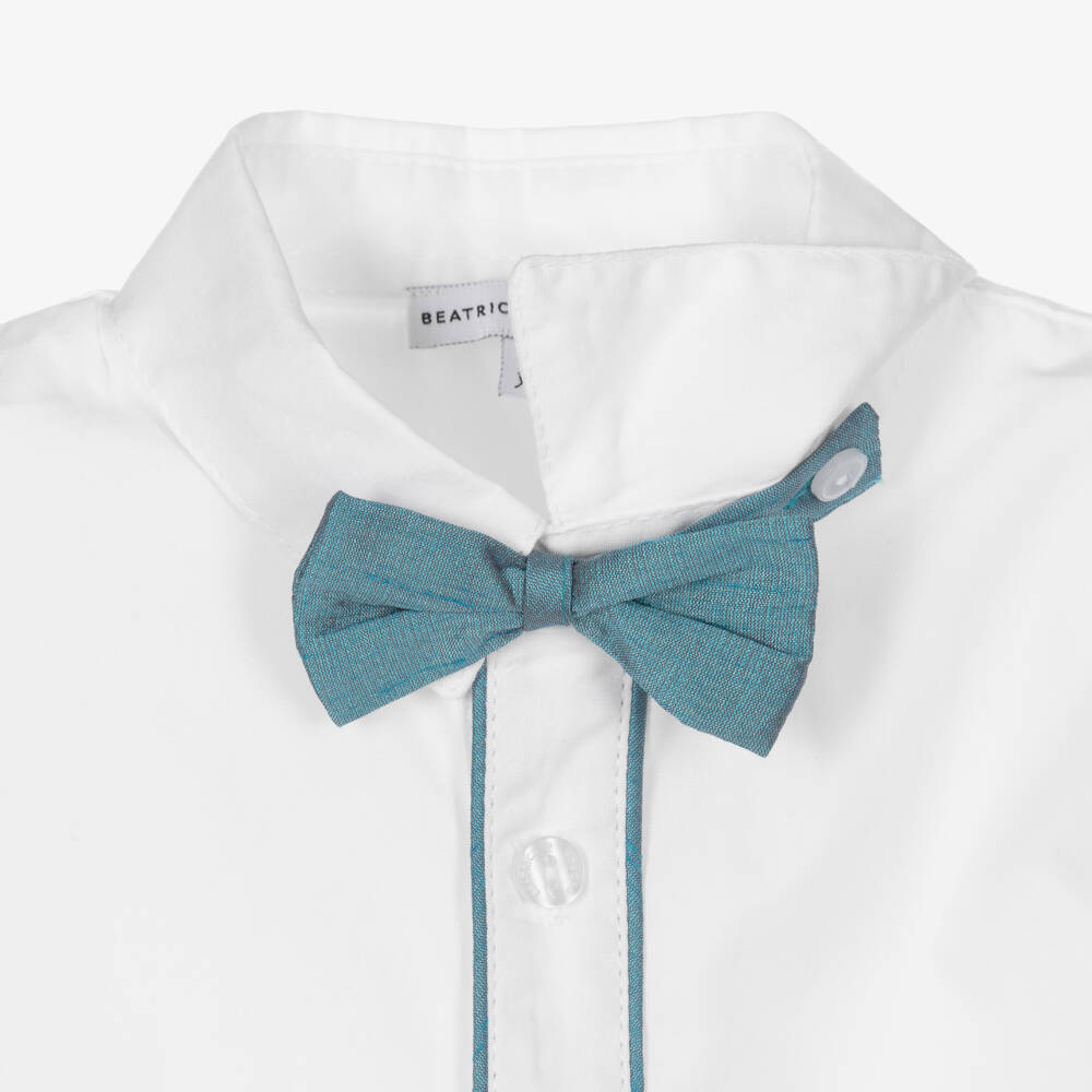 Beatrice & George-Boys Blue Knickerbocker Shorts Set | Childrensalon Outlet