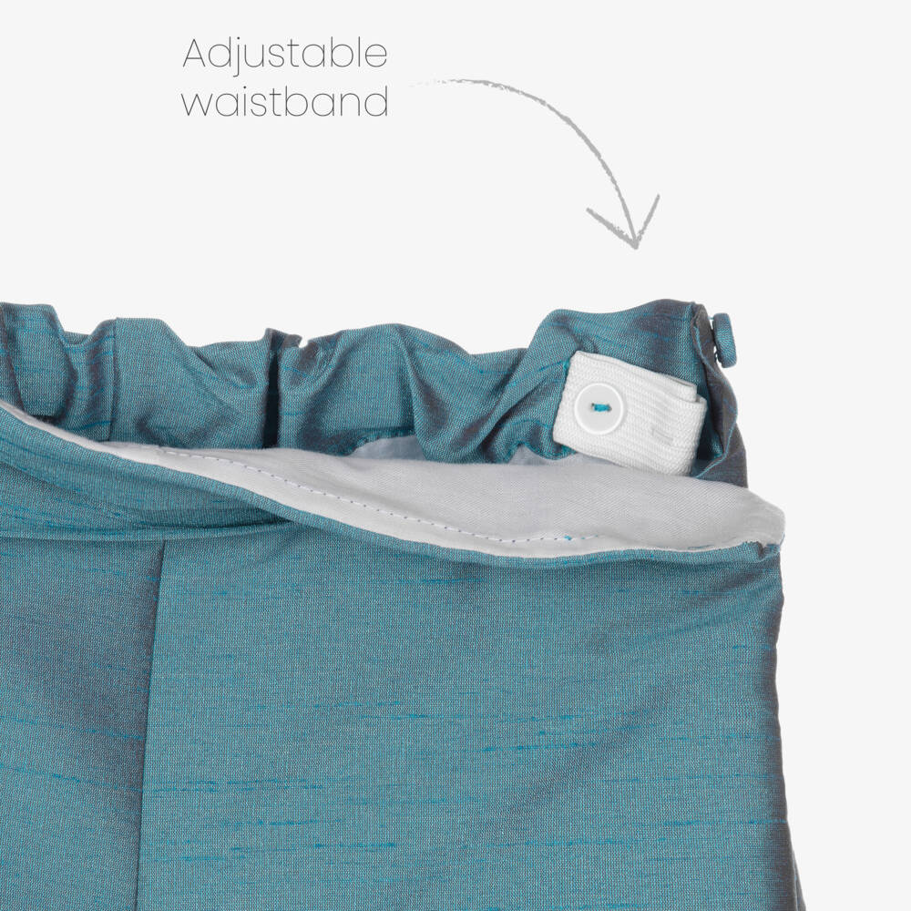 Beatrice & George-Boys Blue Knickerbocker Shorts Set | Childrensalon Outlet