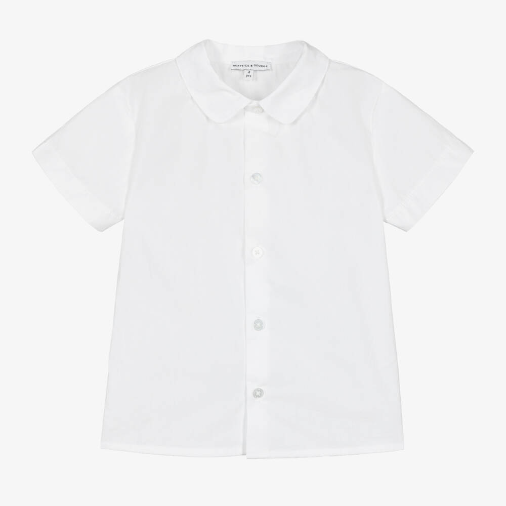 Beatrice & George-Boys Classic Blue Striped Ensemble | Childrensalon Outlet