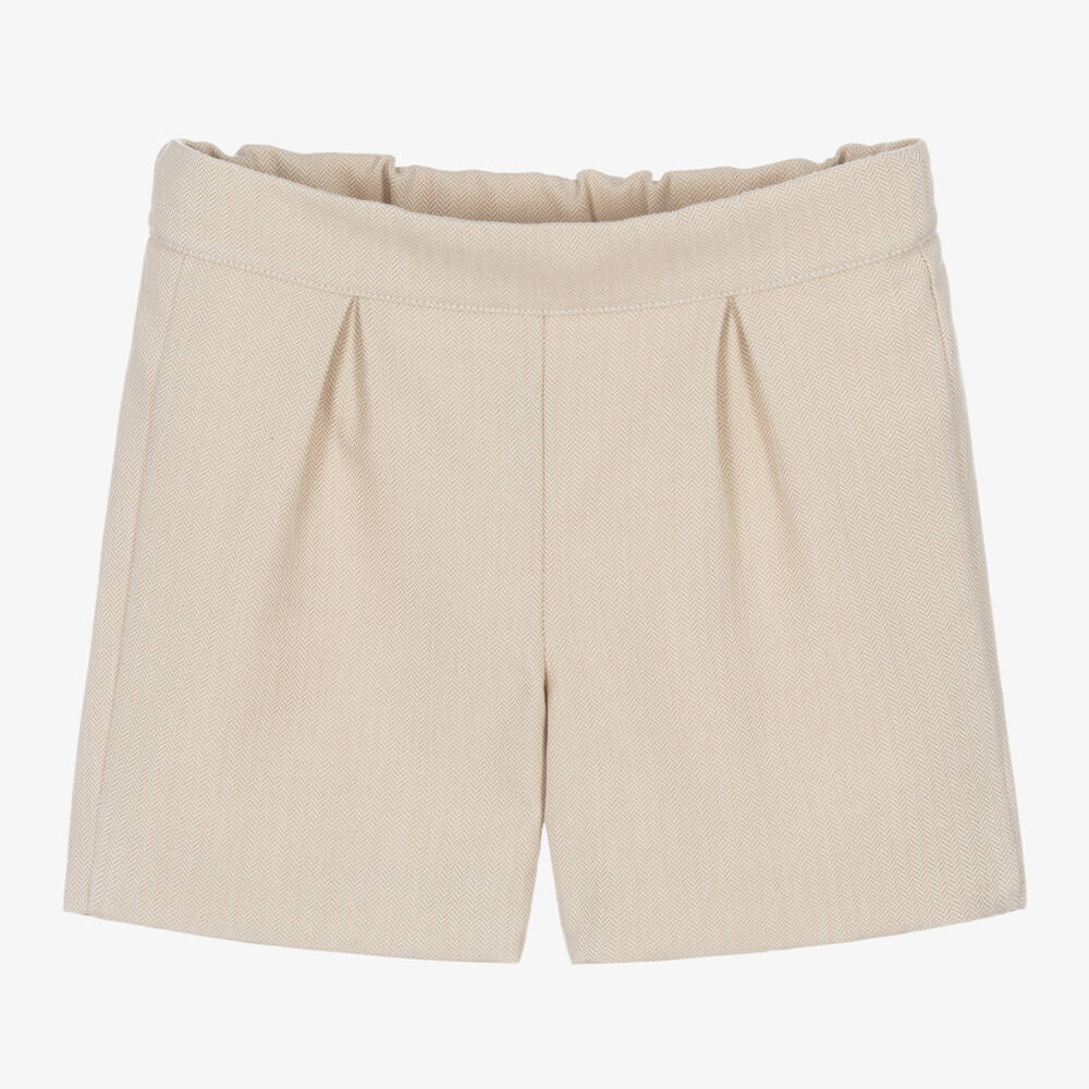 Beatrice & George-Boys Creamy Monogrammed Polo Set | Childrensalon Outlet