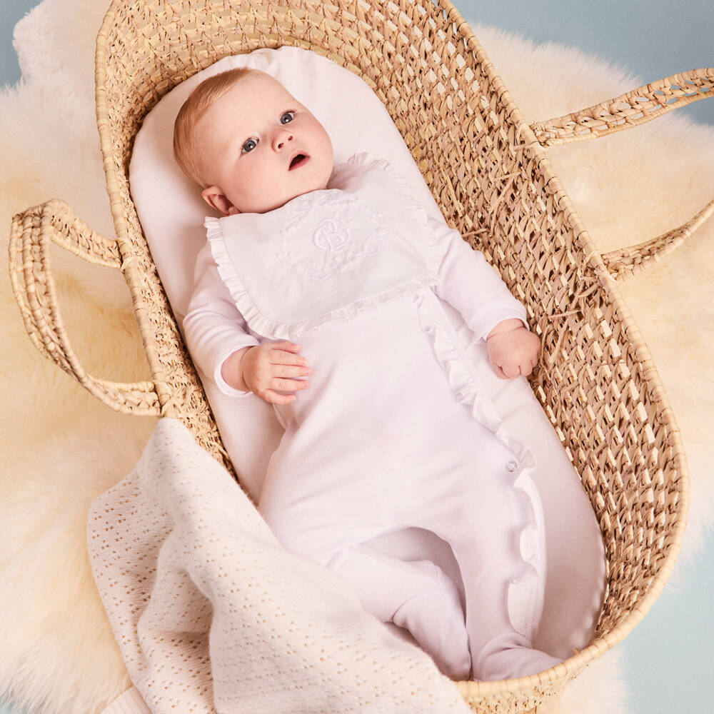 Beatrice & George-طقم بيجامة أبيض أنيق للأولاد | Childrensalon Outlet