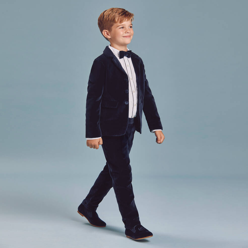 Beatrice & George-Boys Elegant White Cotton Shirt | Childrensalon Outlet