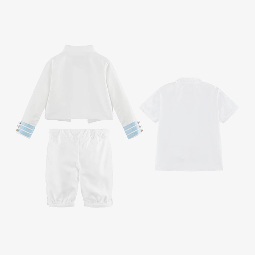Beatrice & George-بدلة ضابط بيضاء أنيقة للأولاد | Childrensalon Outlet