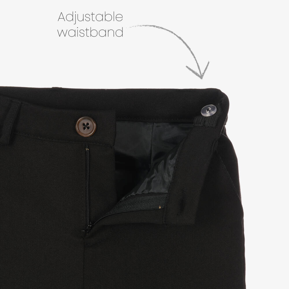 Beatrice & George-Boys Green & Black Cotton Tartan Suit | Childrensalon Outlet