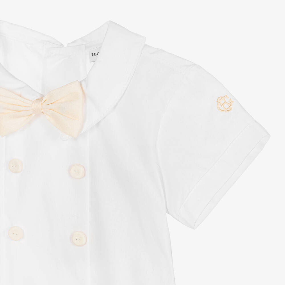 Beatrice & George-Boys Ivory Dupion Ceremony Set | Childrensalon Outlet