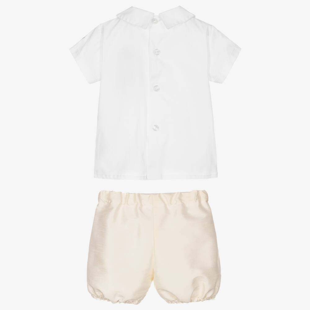 Beatrice & George-Boys Ivory Dupion Ceremony Set | Childrensalon Outlet