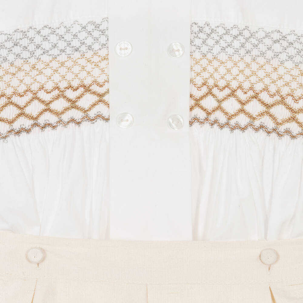 Beatrice & George X Childrensalon-بدلة بوستر عاجية للأولاد | Childrensalon Outlet
