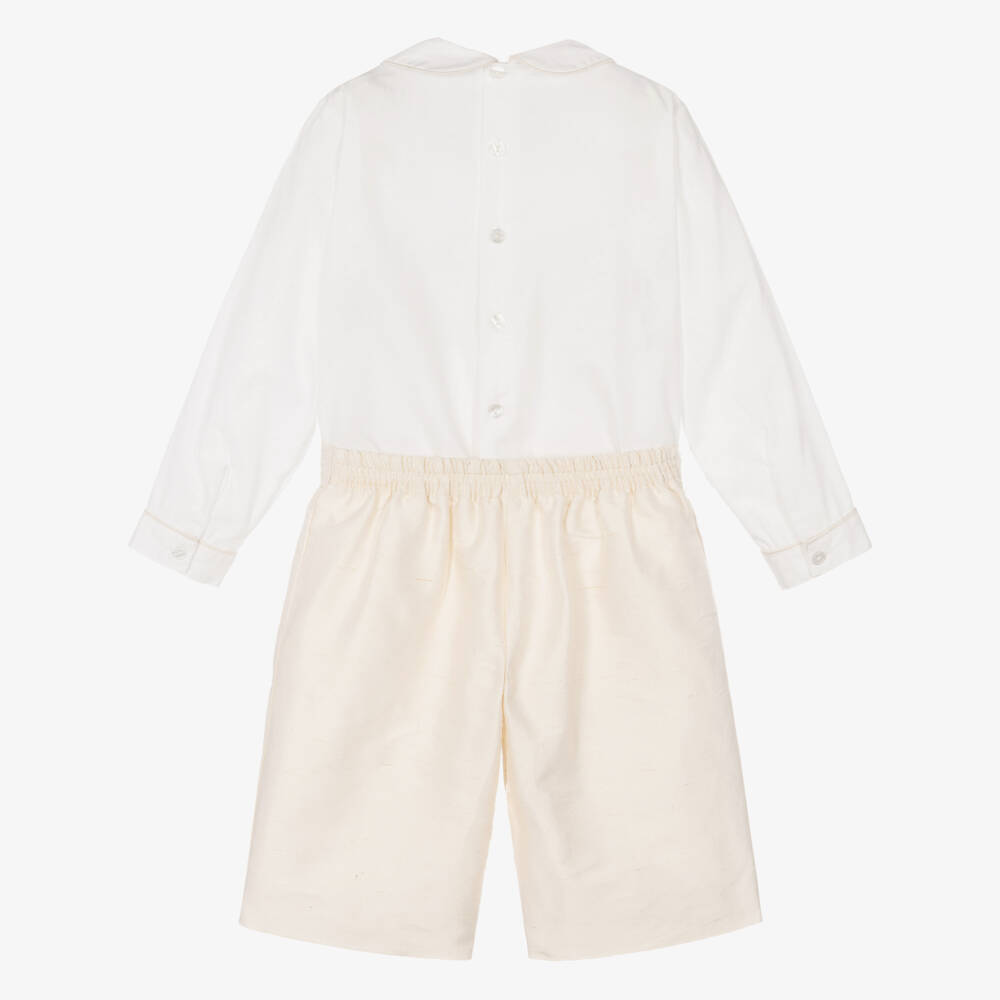Beatrice & George X Childrensalon-بدلة بوستر عاجية للأولاد | Childrensalon Outlet