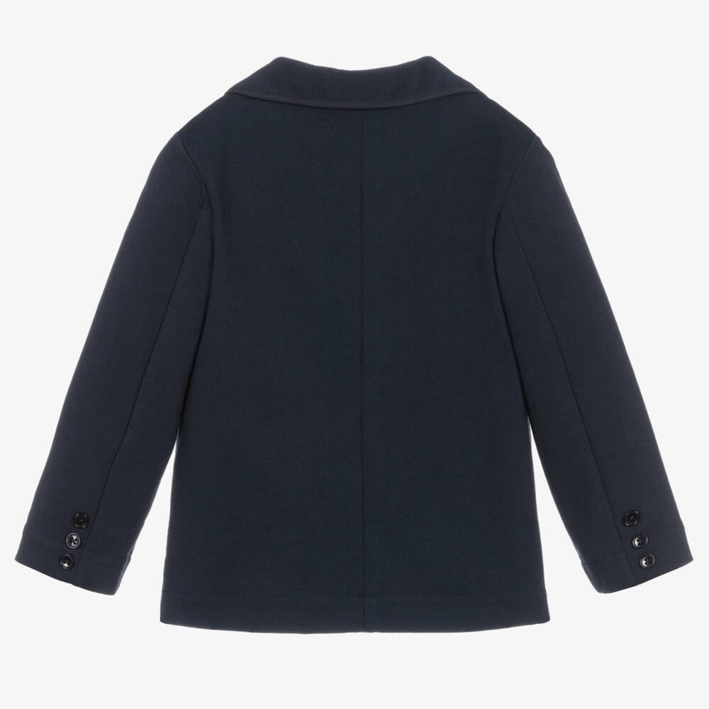 Beatrice & George-Boys Navy Cotton Blend Jacket | Childrensalon Outlet