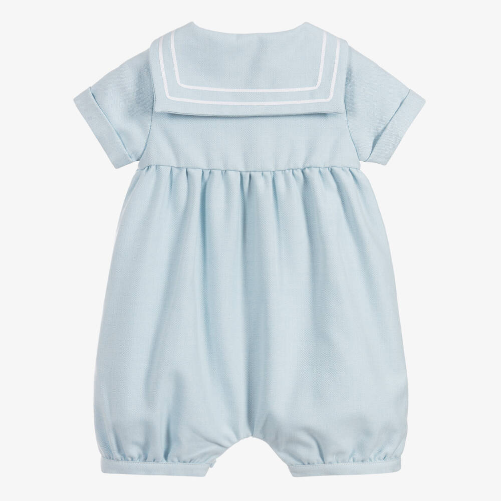 Beatrice & George-Голубой матросский песочник из вискозы и хлопка | Childrensalon Outlet