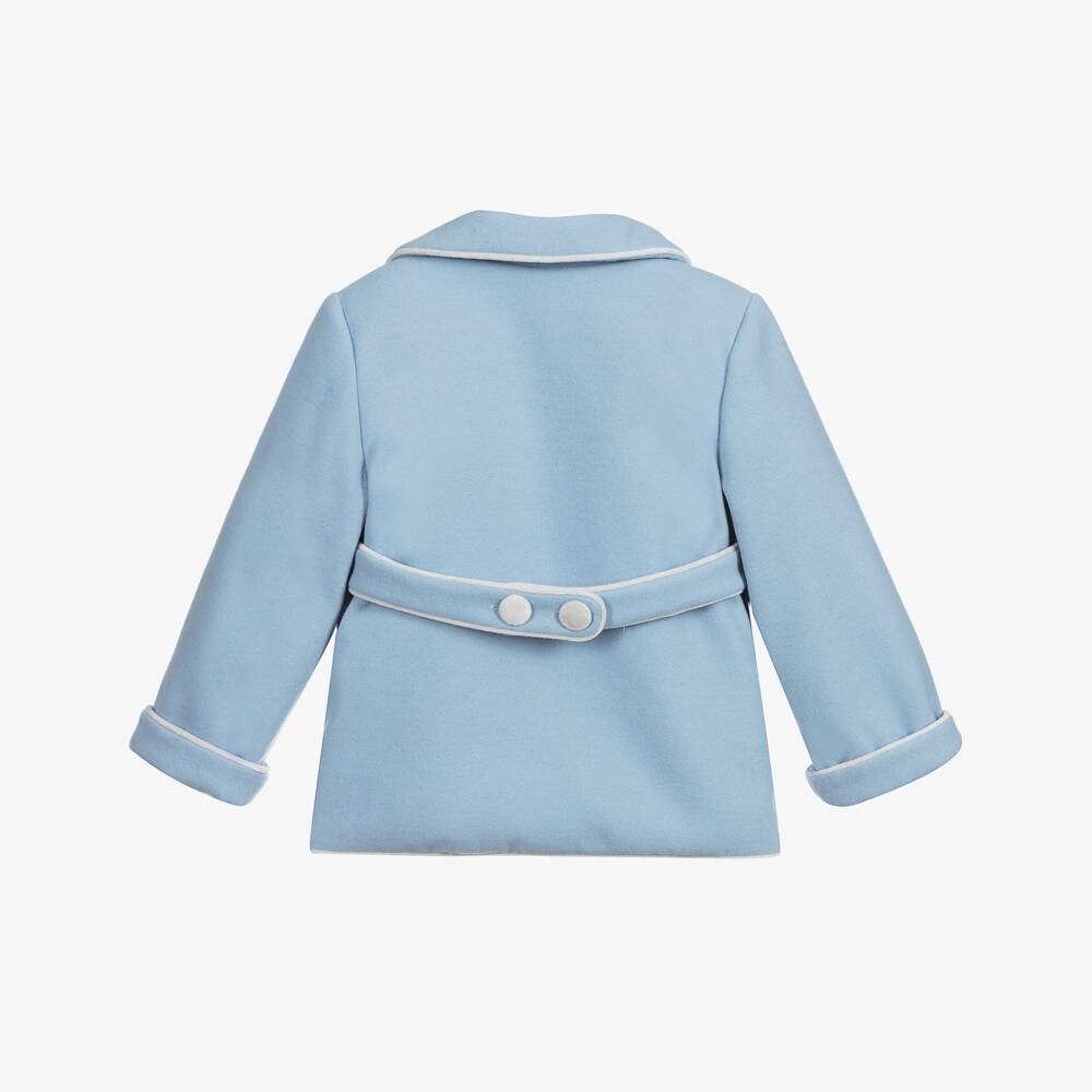 Beatrice & George-Голубое пальто для мальчиков | Childrensalon Outlet