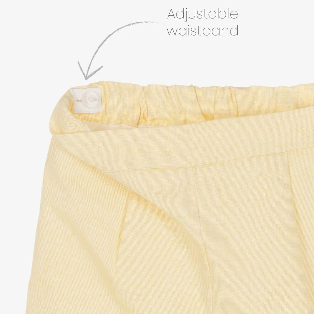 Beatrice & George-Boys Pale Yellow Vest Suit | Childrensalon Outlet