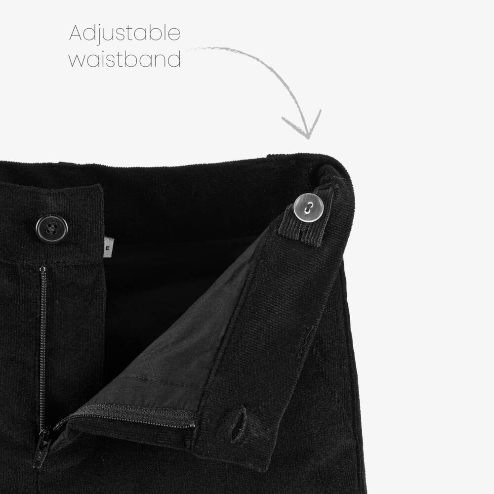 Beatrice & George-Boys Soft Black Needlecord Pants | Childrensalon Outlet