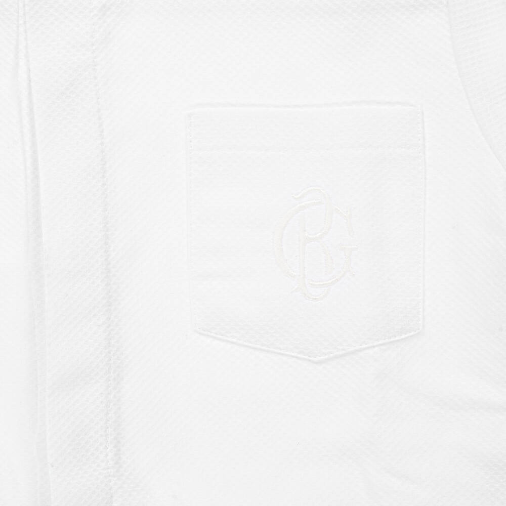 Beatrice & George-Boys Soft White Cotton Shirt | Childrensalon Outlet