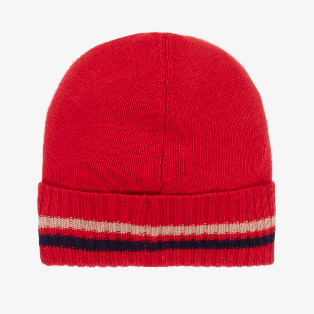 Beatrice & George-طقم صوف وكشمير أحمر بشعار للأولاد | Childrensalon Outlet