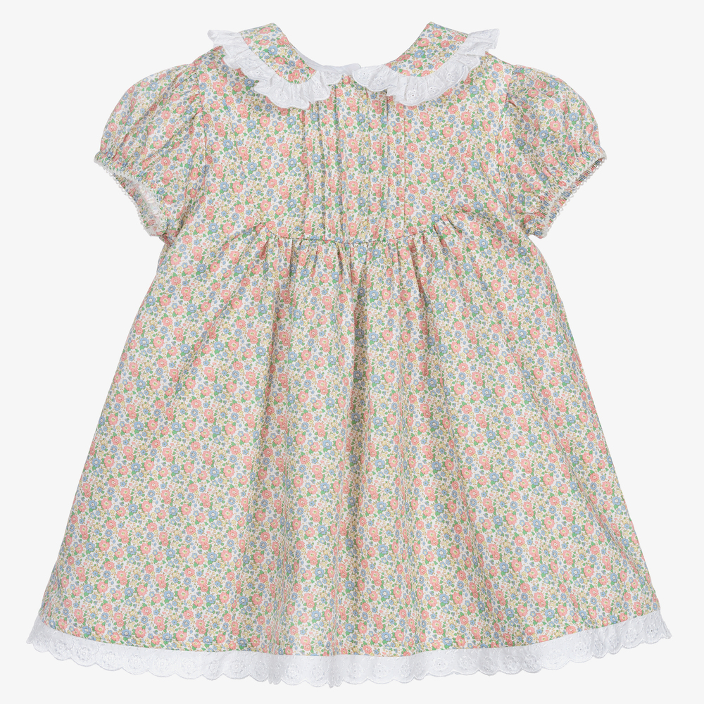 Beatrice & George - Floral Print Baby Dress Set | Childrensalon