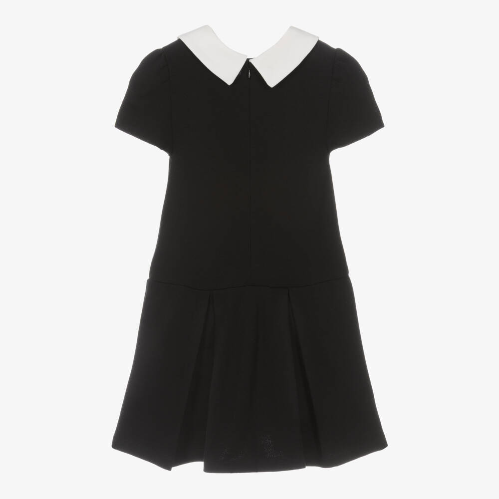 Beatrice & George-Girls Black Milano Frock | Childrensalon Outlet