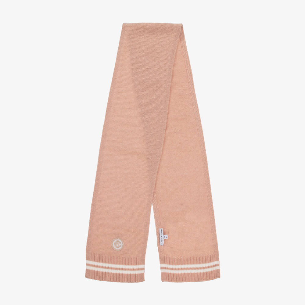 Beatrice & George-طقم بناتي من صوف وكشمير بلون وردي فاتح | Childrensalon Outlet