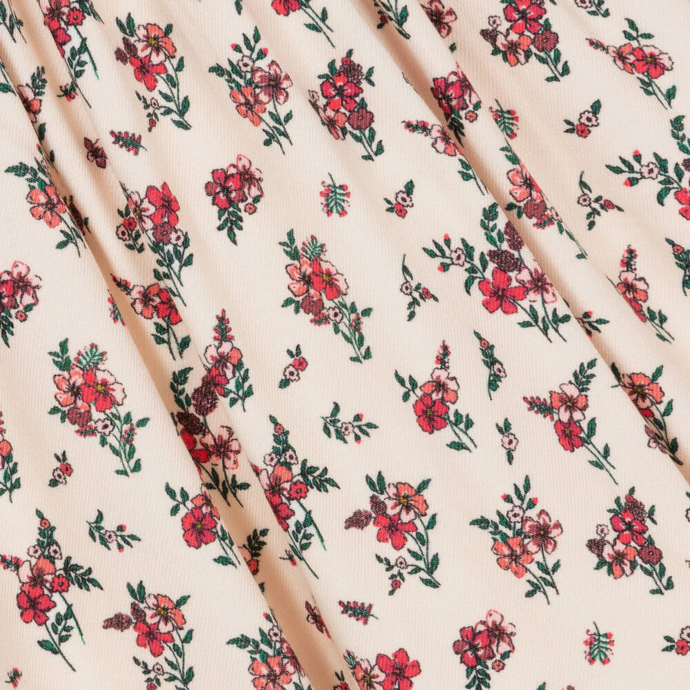 Beatrice & George-Girls Elegant Ivory & Red Bouquet Dress | Childrensalon Outlet