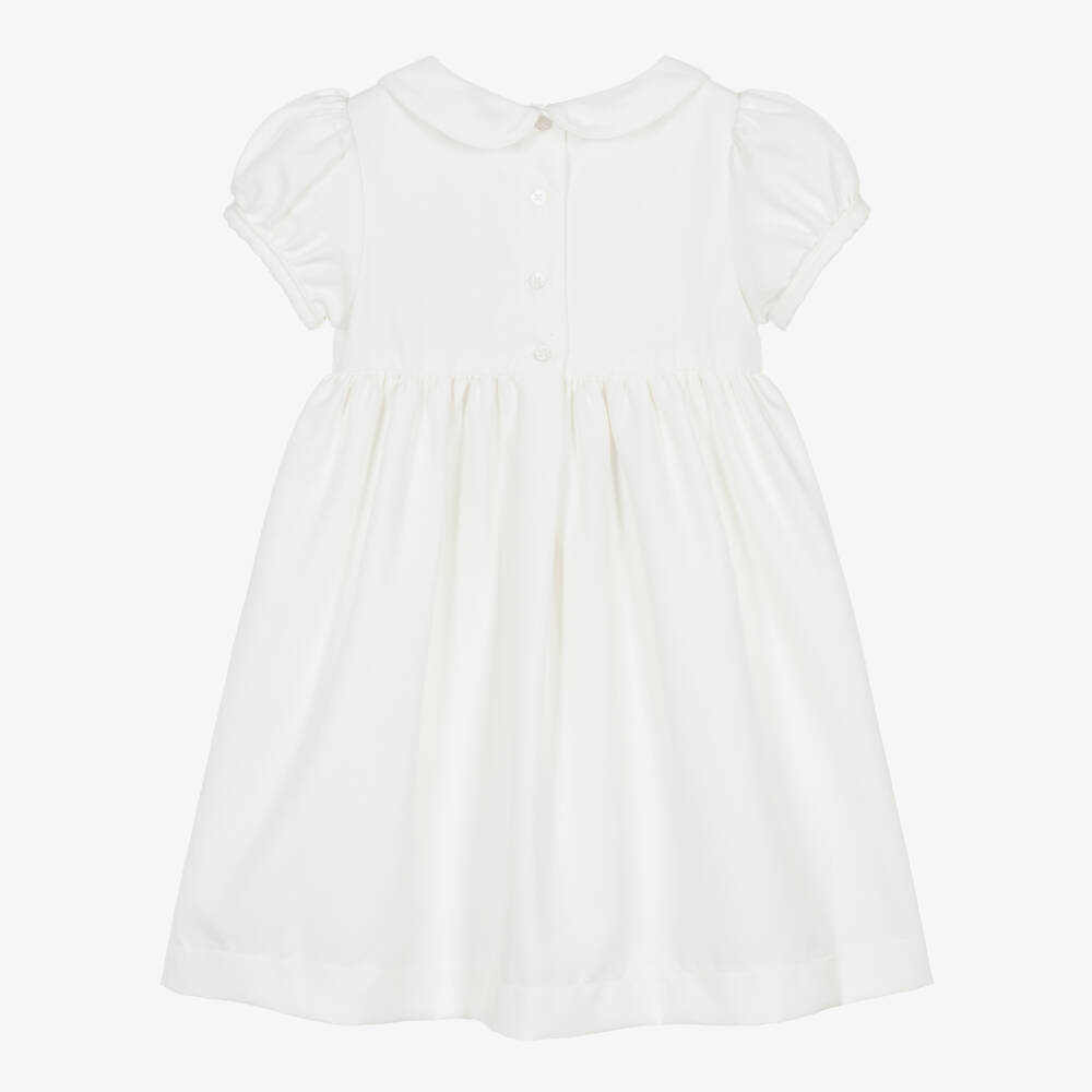 Beatrice & George-Girls Ivory Viscose Military Dress | Childrensalon Outlet