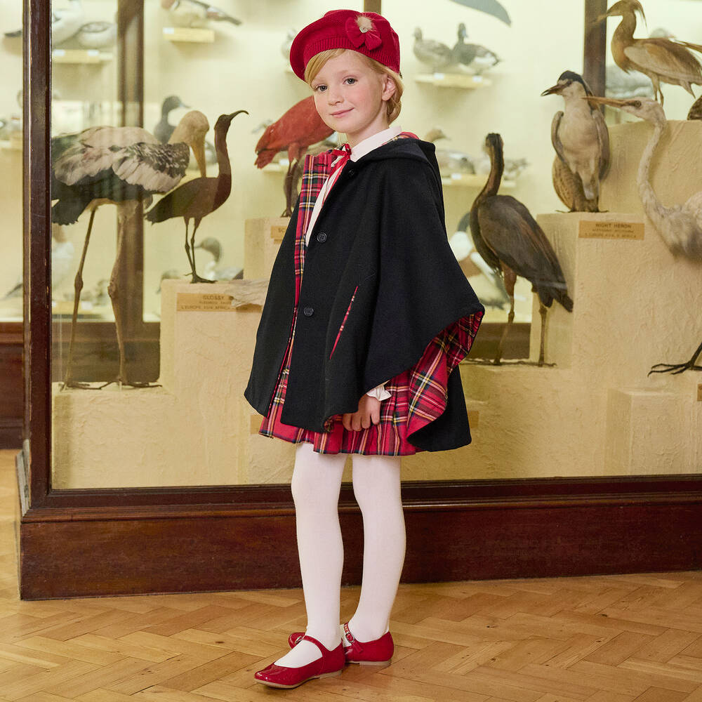 Beatrice & George-Темно-синий кейп для девочек | Childrensalon Outlet