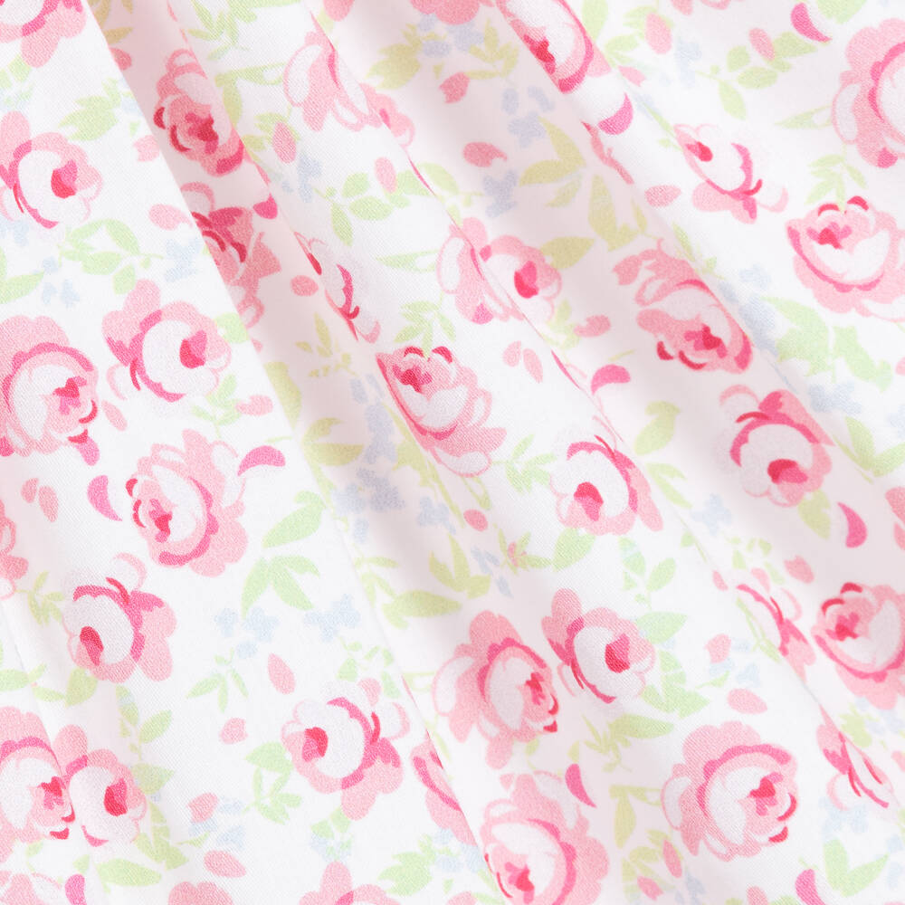 Beatrice & George-Розовое хлопковое платье в цветочек | Childrensalon Outlet