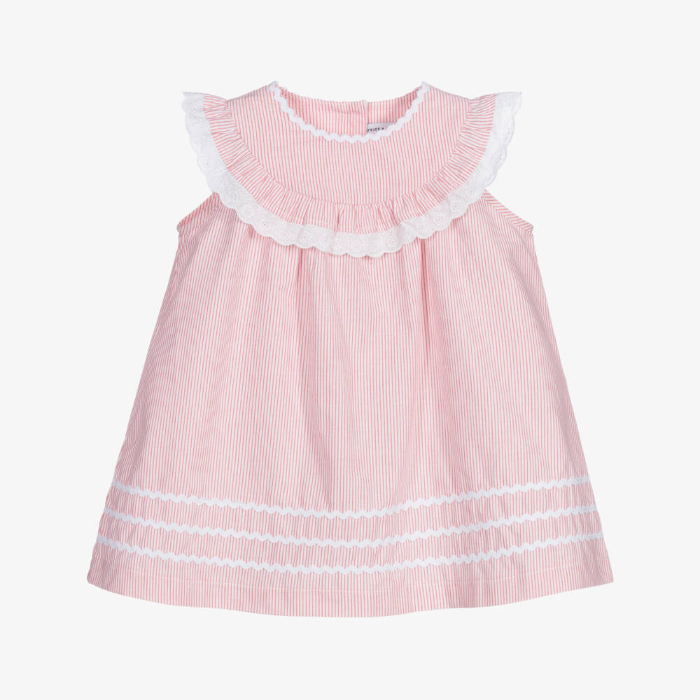 Beatrice & George-Комплект с платьем в розовую и белую полоску | Childrensalon Outlet