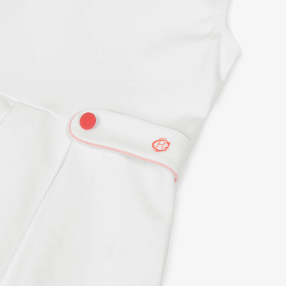 Beatrice & George-Платье Милано с розовой отделкой для девочек | Childrensalon Outlet