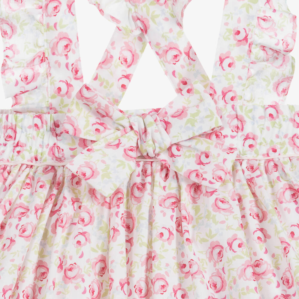 Beatrice & George-Бело-розовый комплект из хлопка с юбкой для девочек | Childrensalon Outlet