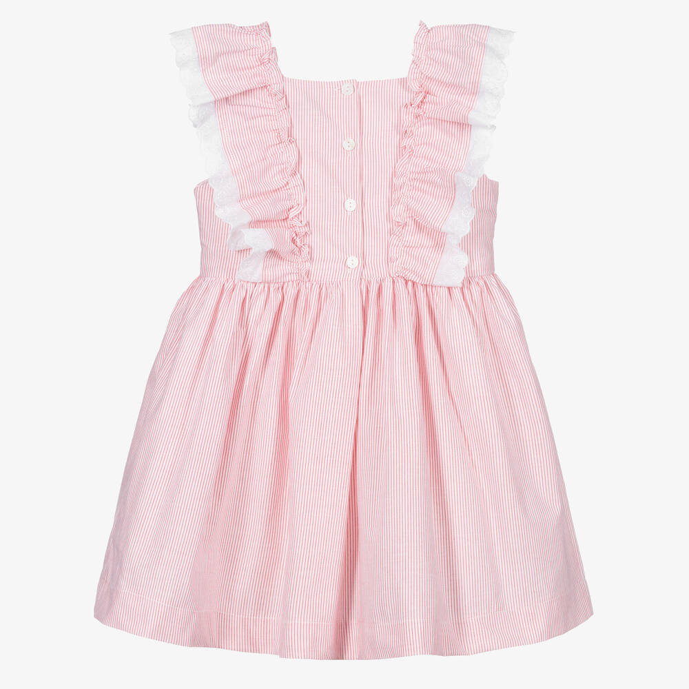 Beatrice & George-Платье в розовую и белую полоску | Childrensalon Outlet