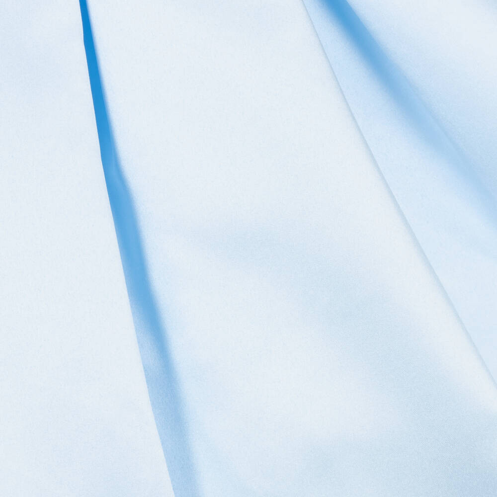 Beatrice & George-Girls Satin Elegance in Blue | Childrensalon Outlet
