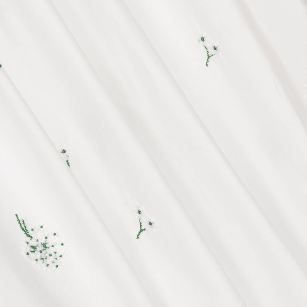 Beatrice & George-Белое платье из хлопка с вышивкой для девочек | Childrensalon Outlet