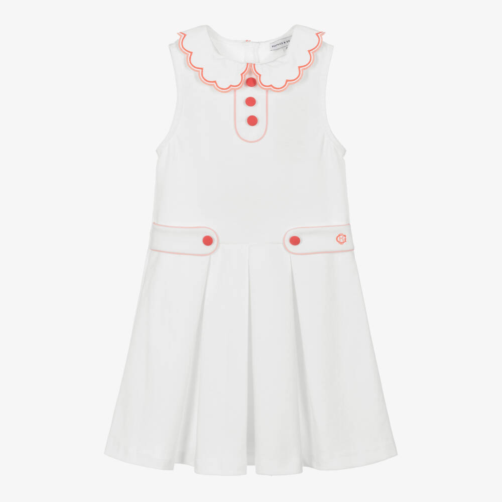 Beatrice & George-فستان ميلانو وردي مزين للبنات | Childrensalon Outlet
