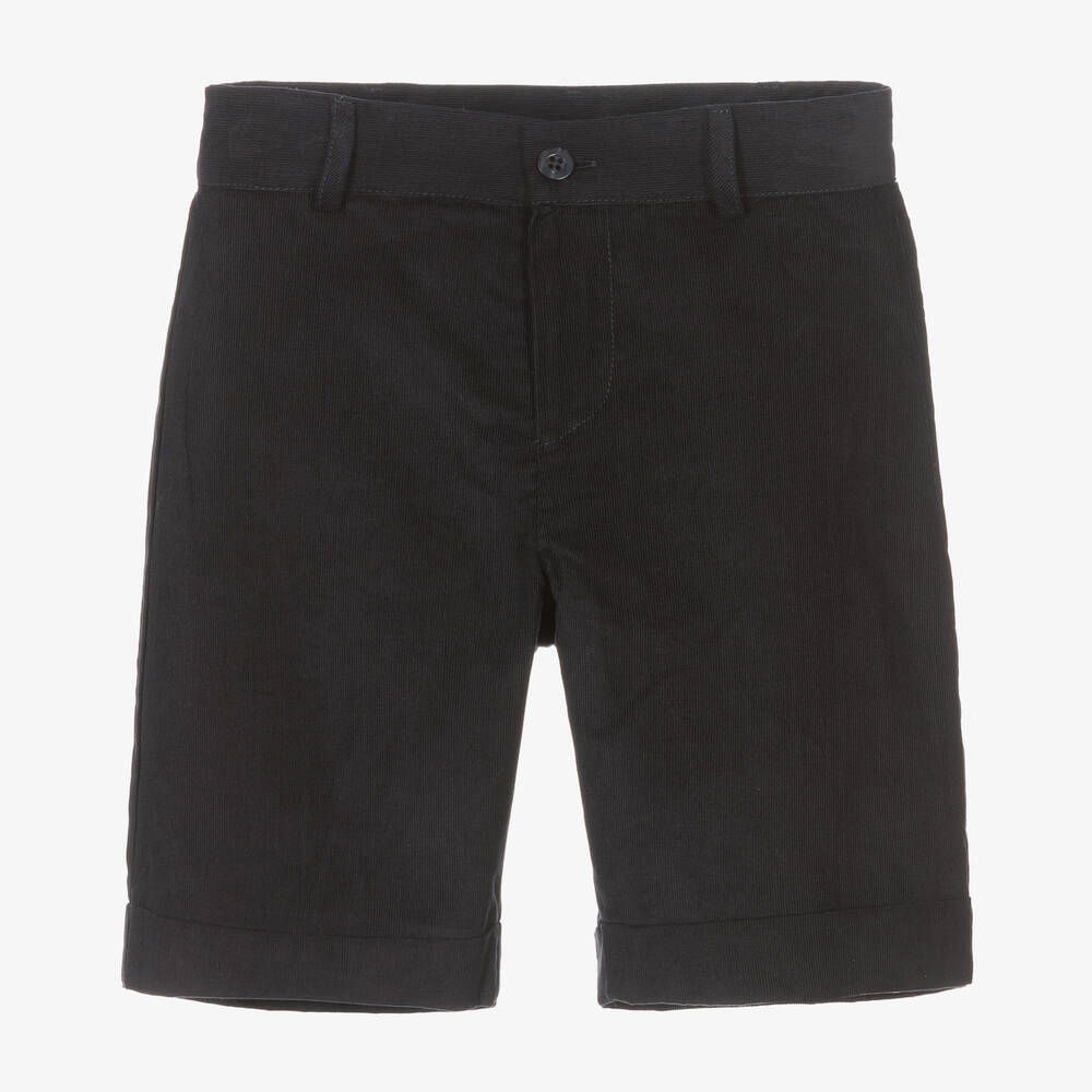 Beatrice & George - Navyblaue Shorts aus Baumwollcord | Childrensalon