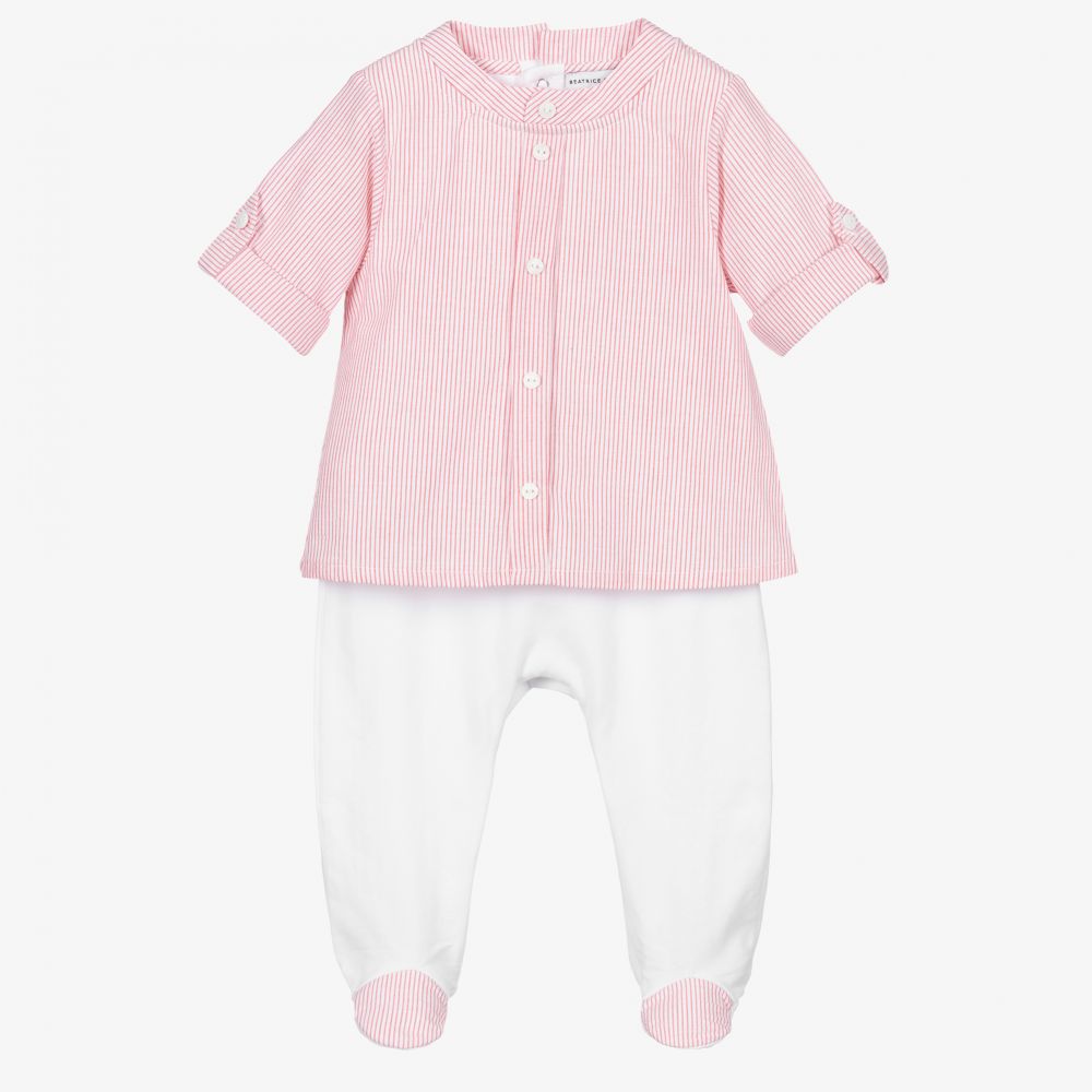 Beatrice & George - Костюм красного и белого цвета с рубашкой для малышей | Childrensalon