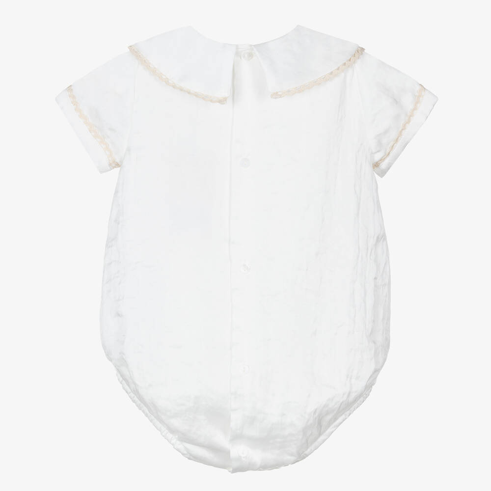 بياتريس آند جورج-بودي سوت لون أبيض للأطفال | Childrensalon Outlet