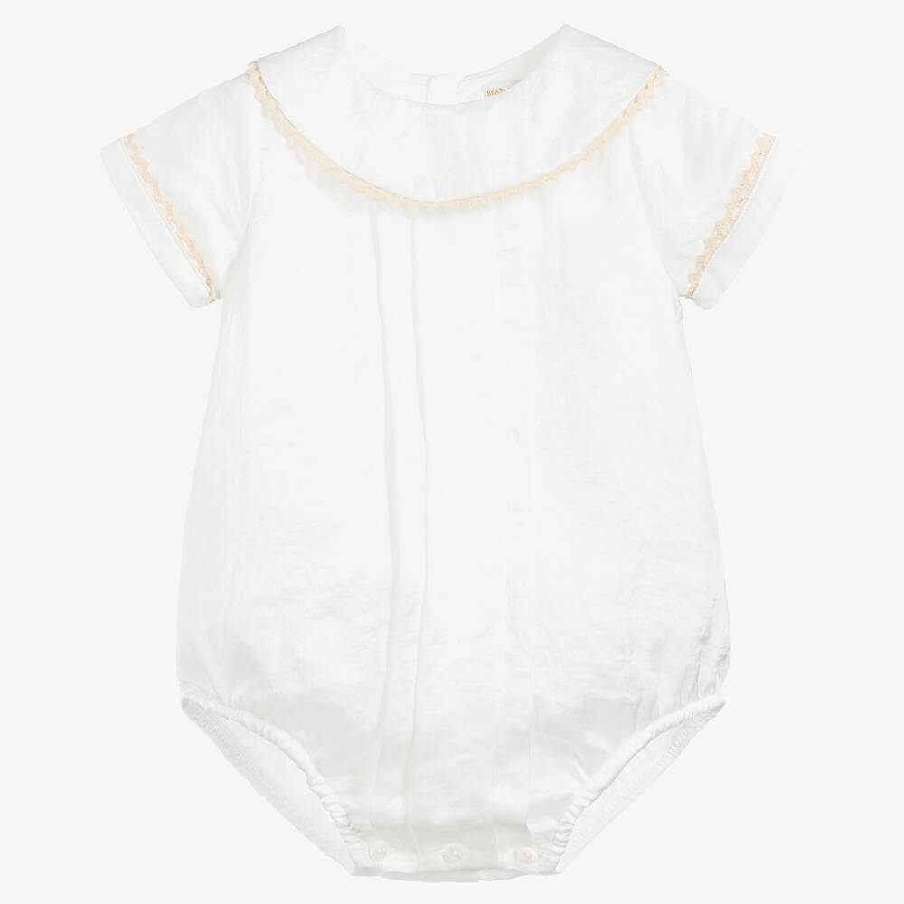 بياتريس آند جورج-بودي سوت لون أبيض للأطفال | Childrensalon Outlet