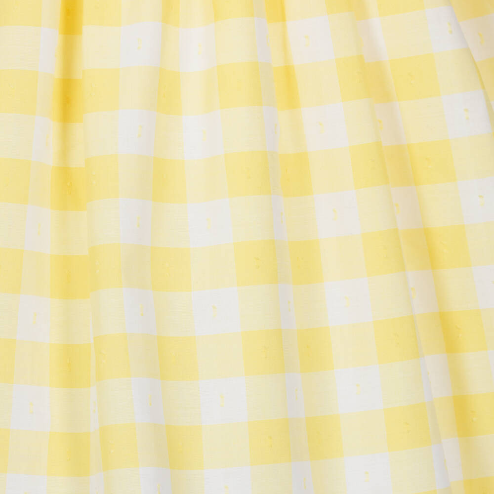 Beatrice & George-Yellow Gingham Dress | Childrensalon Outlet