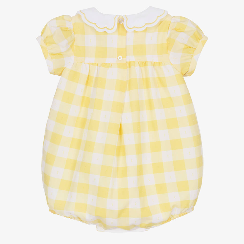 Beatrice & George-Yellow Gingham Shortie | Childrensalon Outlet