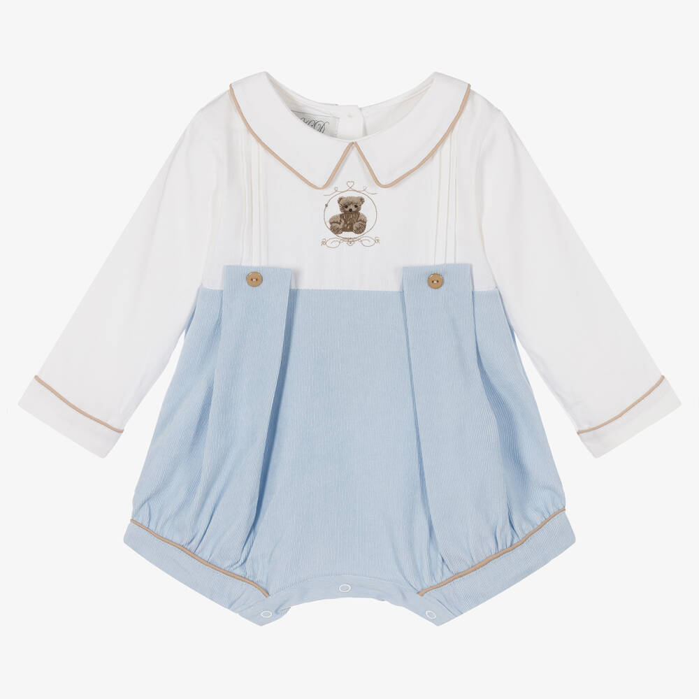Beau KiD-Baby Boys Blue Teddy Shortie | Childrensalon Outlet
