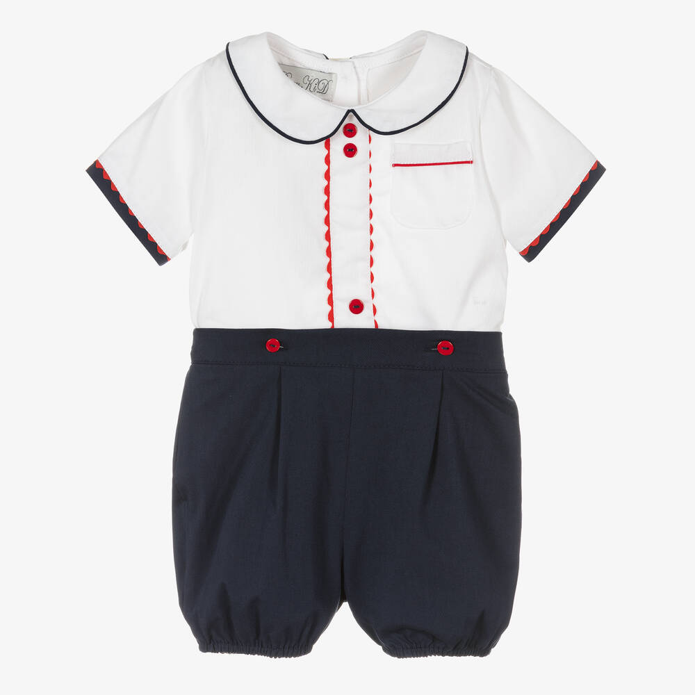 Beau KiD - Costume short bleu et blanc bébé | Childrensalon