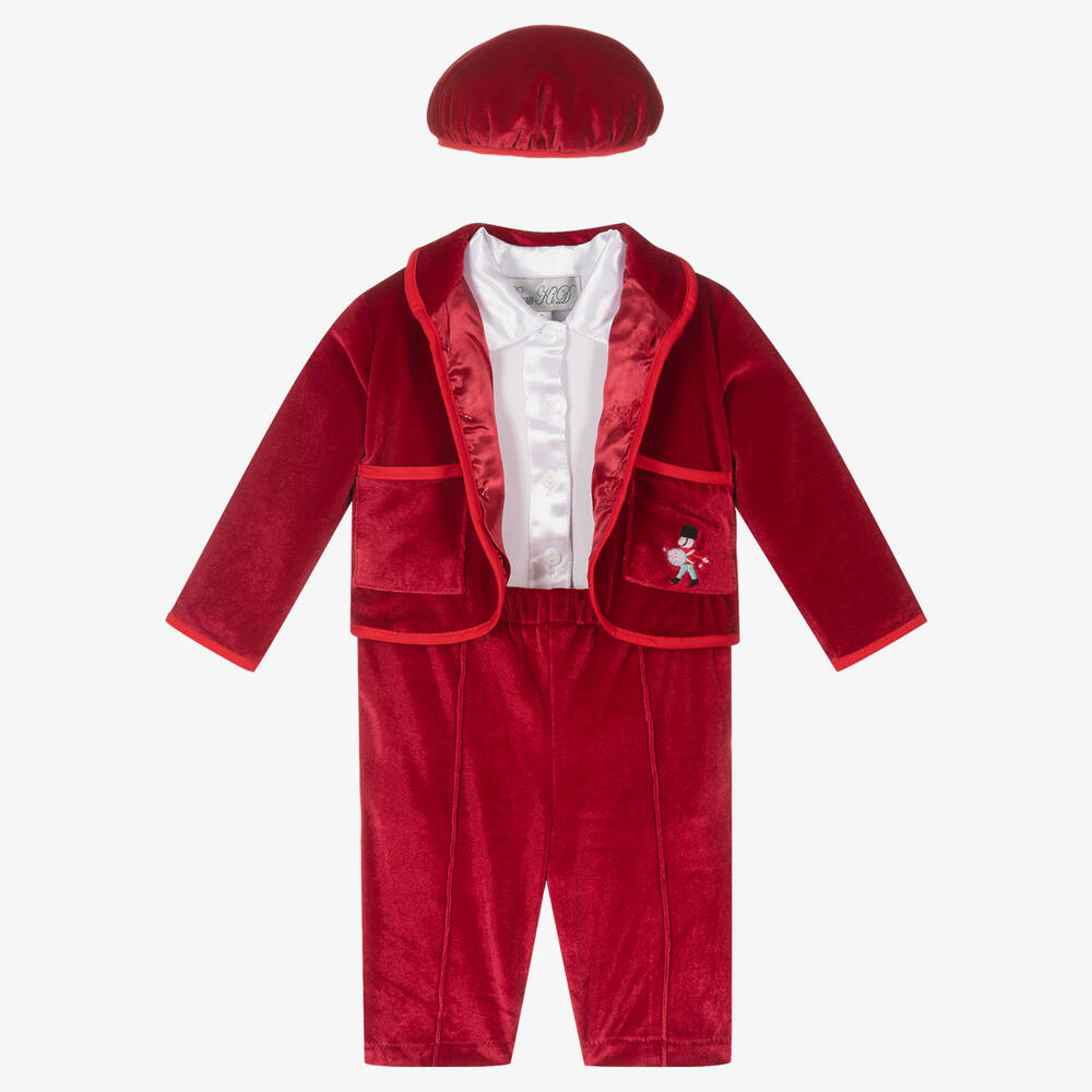Beau KiD - Baby Boys Red Trouser Set | Childrensalon